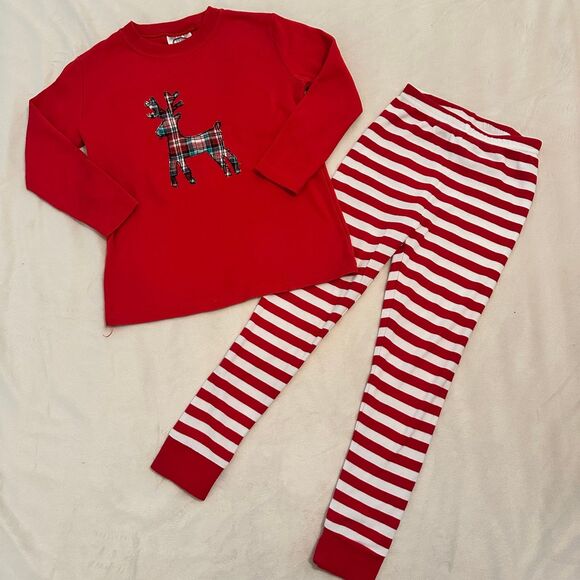Christmas Deer Pj Set Size 6 - Picture 1 of 4